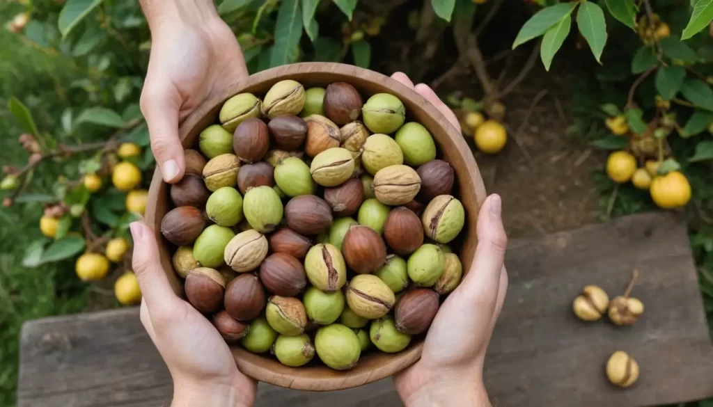 Close-up of caju nuts