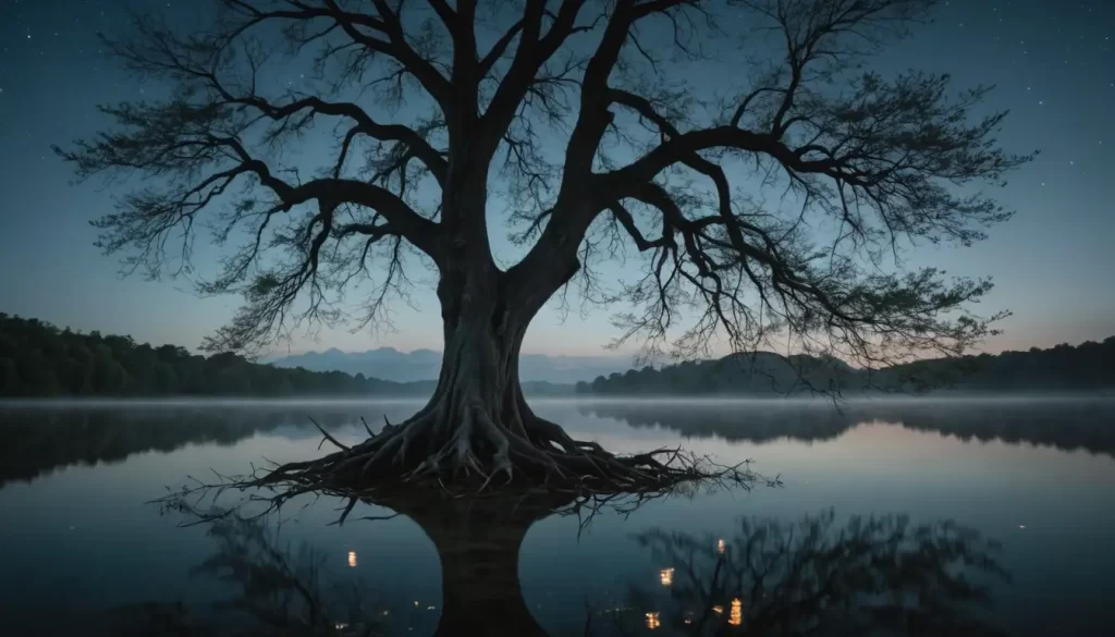 A majestic tree with sprawling branches