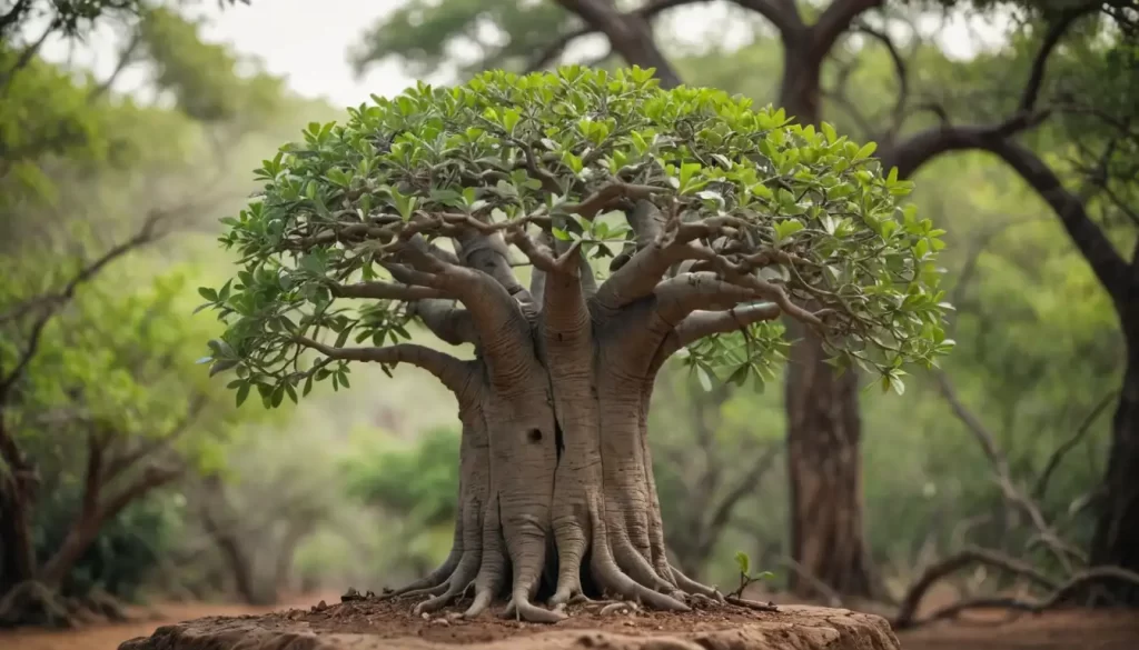 A miniature baobab tree