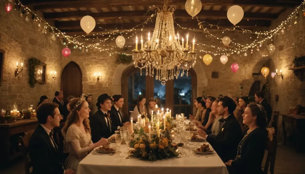 17th-century-inspired candle chandeliers