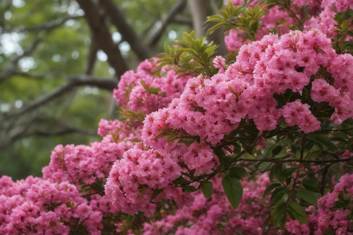 La crapa myrtle es hermosa en una Wallpaper online