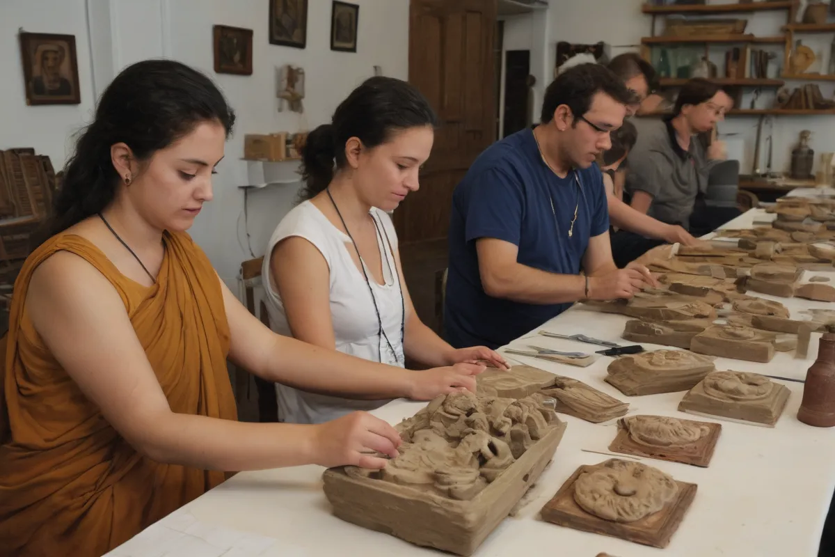Un taller sobre la conservación de patrimonio cultural, con técnicas herméticas de las Macetas