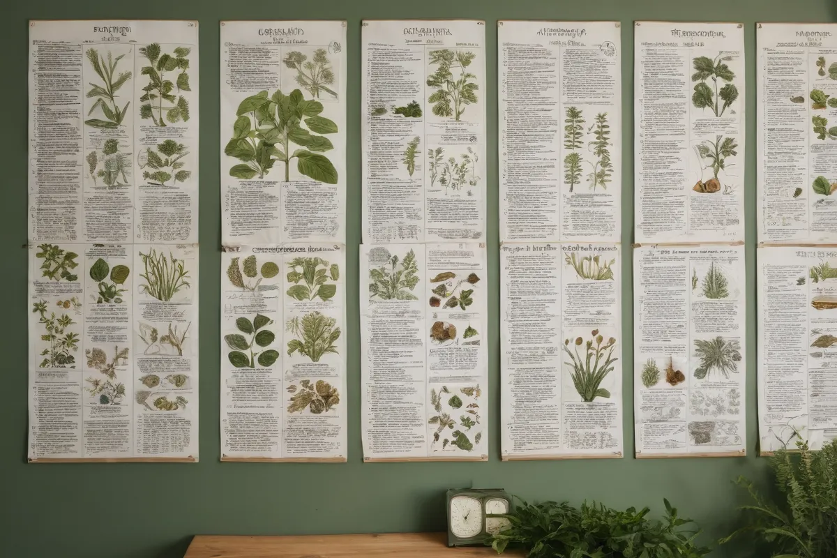 ¡Diccionario botánico, agrícola y ambiental en la pared!