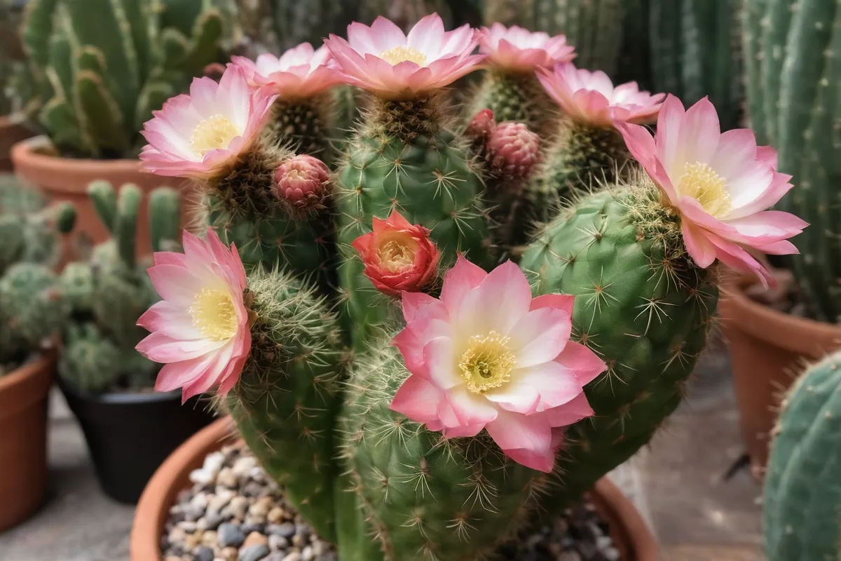 Los Cactus floren mejor en temperaturas ideales y con cuidado adecuado.  ☀️ ️