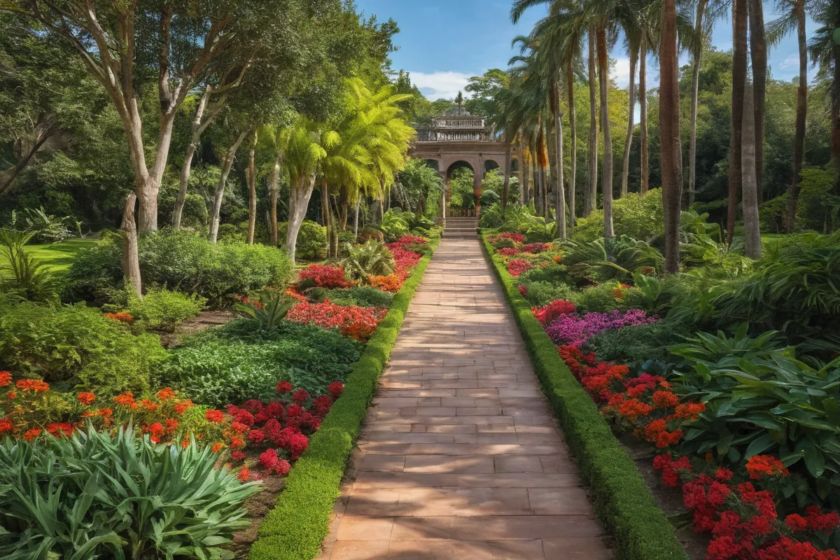 Un vibrante imagen de los jardines botánicos de Málaga