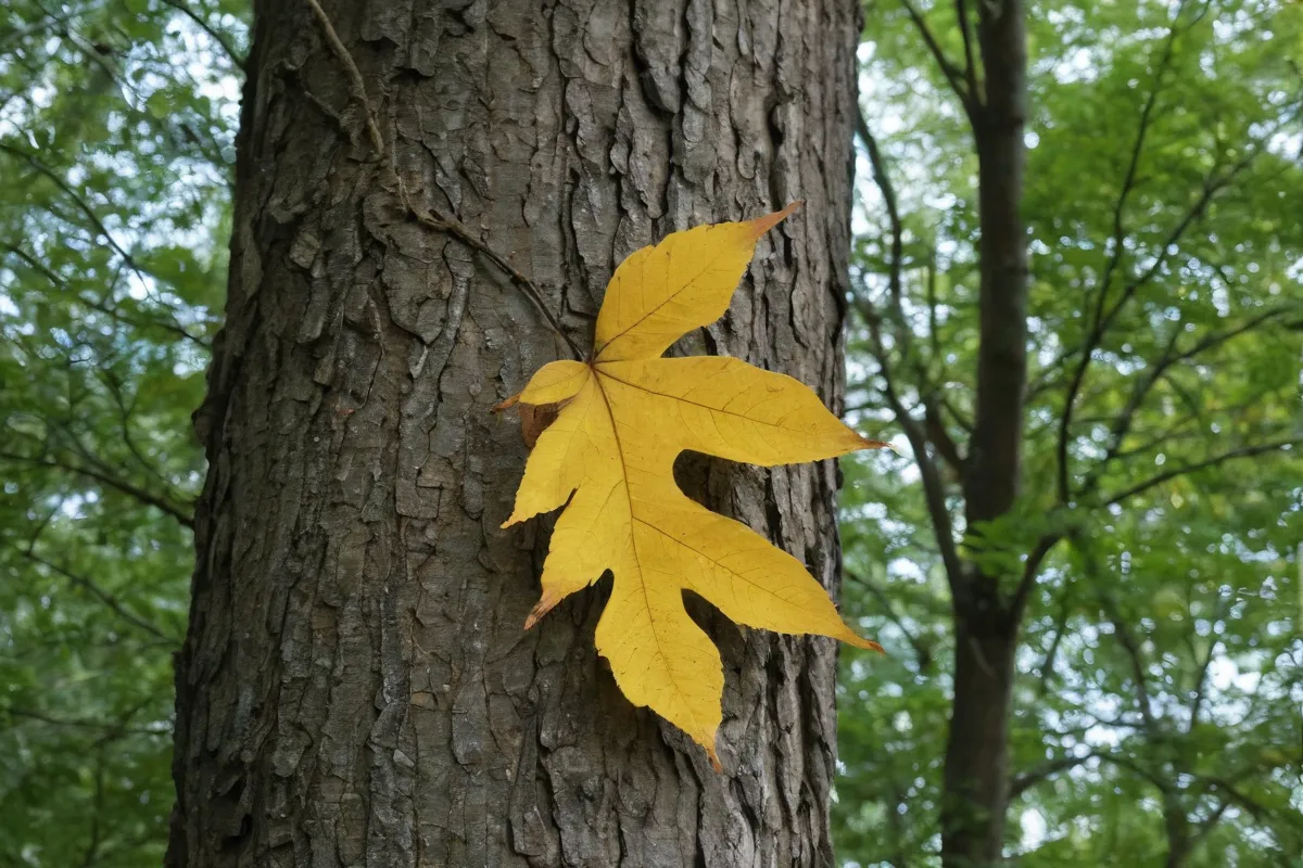 La forma de un árbol.   (Translation: The form of an tree.)