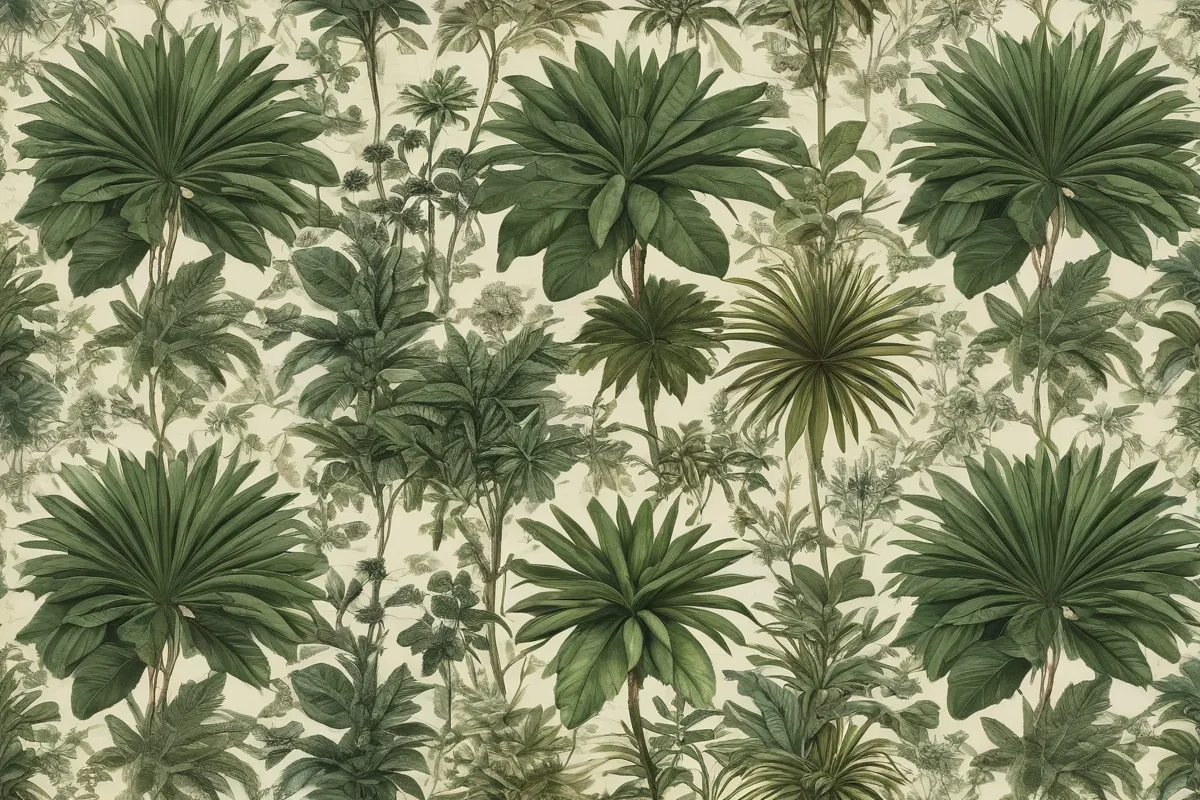 Las plantas en la pared decoran con recursos botánicos