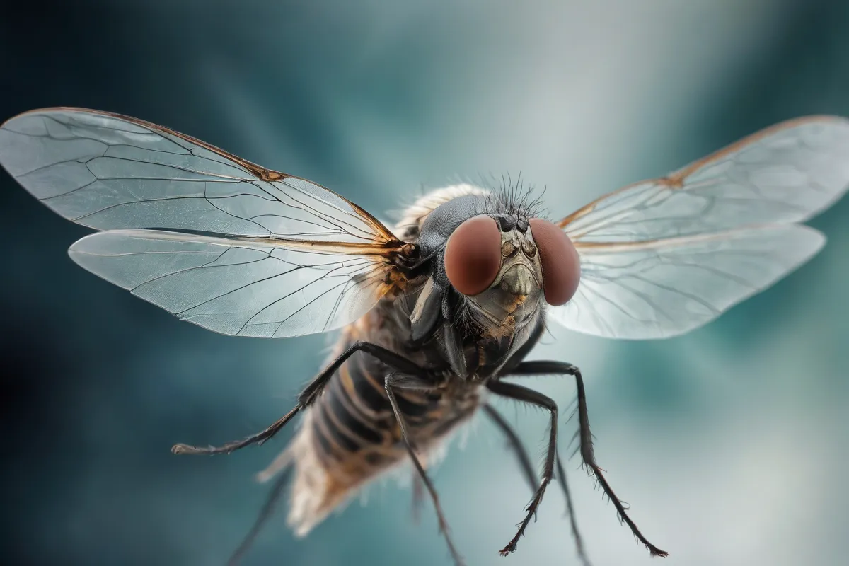 Imágenes abstract con anatomía de insectos, ángulos dinámicos y desenfoque de movimiento