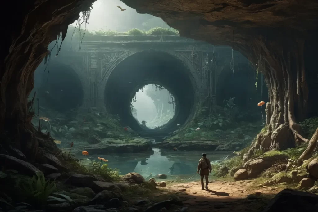 Un mundo subterráneo con criaturas ocultas