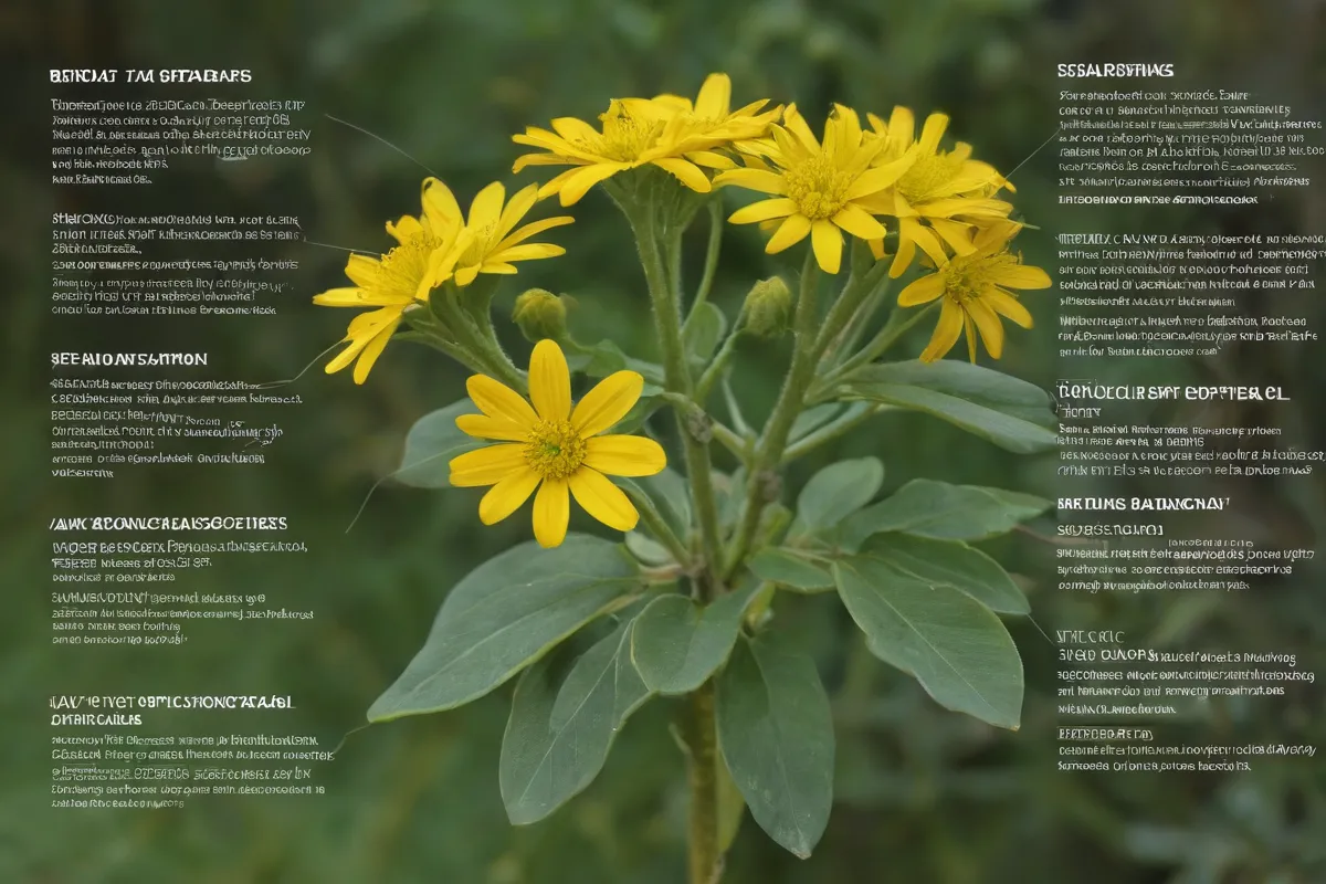 ¡Un boceto botánico de *Senecio radicans* que detalla sus beneficios e implicaciones!