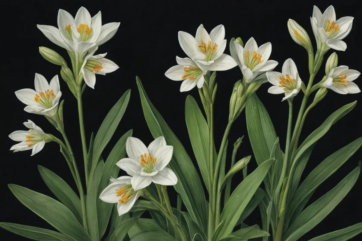 Una ilustración botánica de *Ornithogalum dubium*, que resuelve el misterio