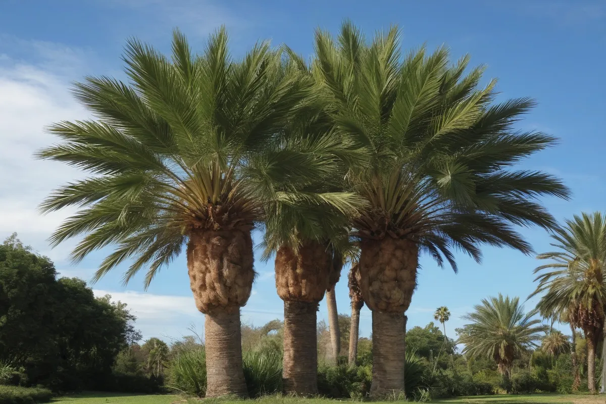 Imagen de _Washingtonia robusta_ con datos de origen y distribución, en foro internacional