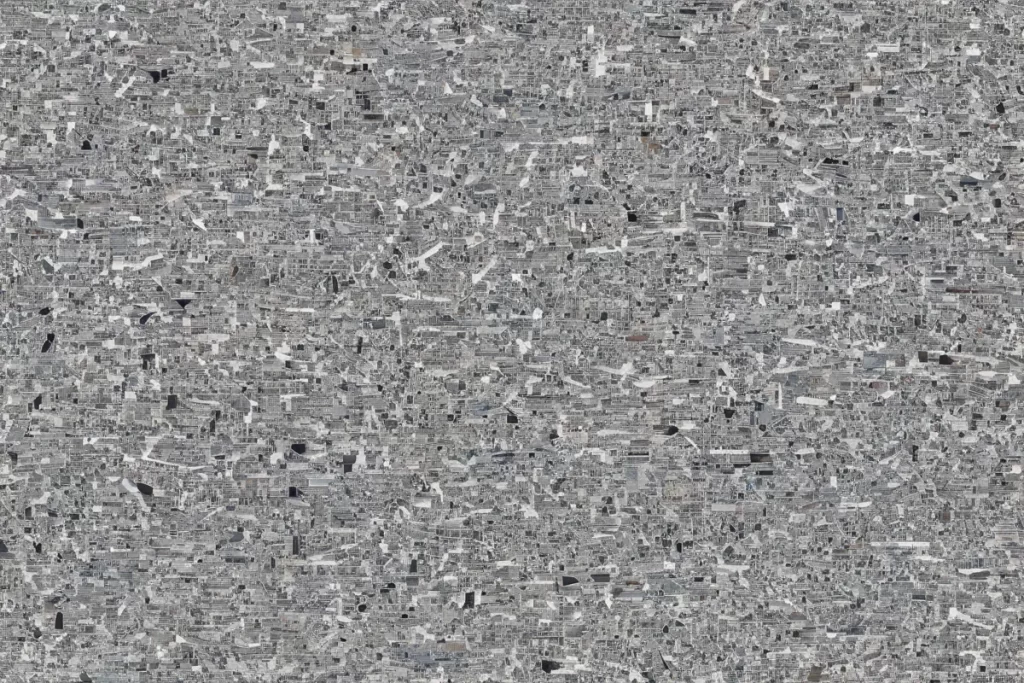 Una pantalla fragmentaria con espacios borrados