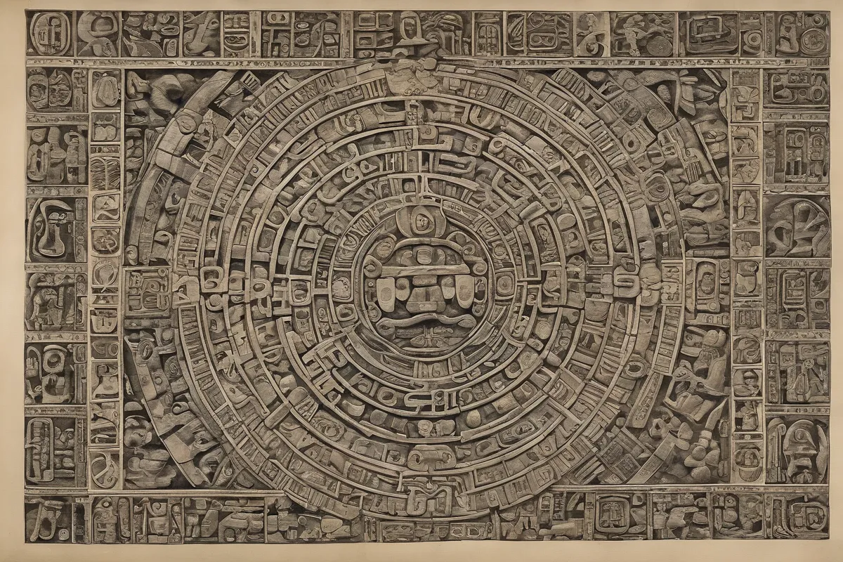 ¿Cómo se relacionan las figuras abstractas con los símbolos mayas y la información del Archivo Guayabo?