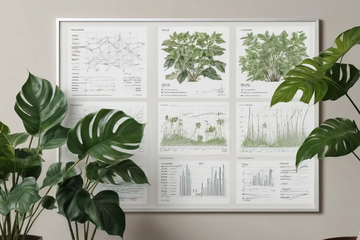Diagramas de plantas elegantes