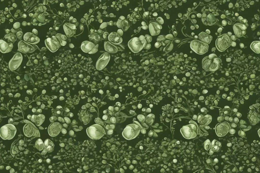 Motivos de arveju y belleza vintage. (Translation:  Pea print