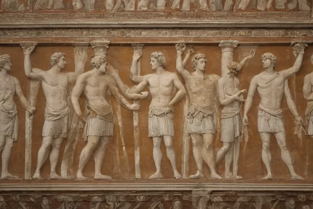 Las paredes revelan saber histórico de la antigua plaza de Platáneros