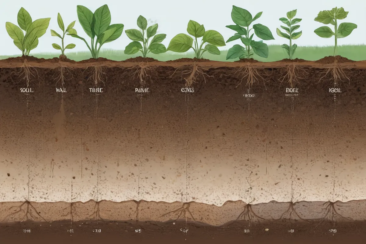 Un gráfico mostrando la influencia de las lluvias en la vida de las plantas