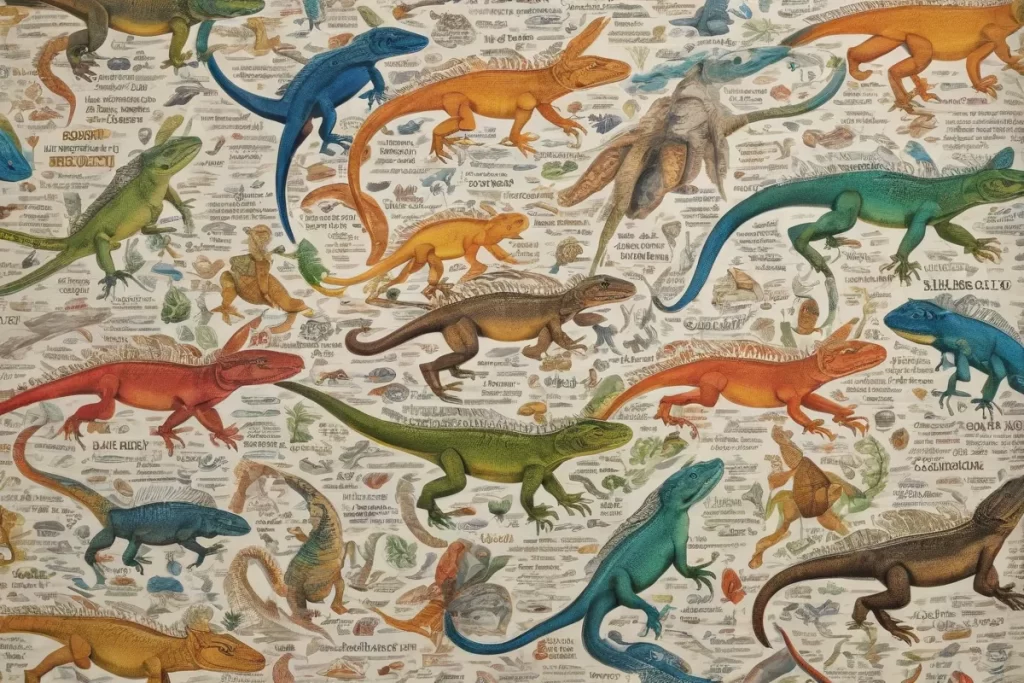 Imágenes vibrantes de lagartos