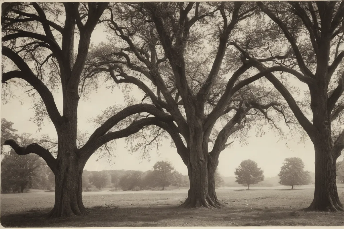 Colección fotográfica de fotos vintage de árboles