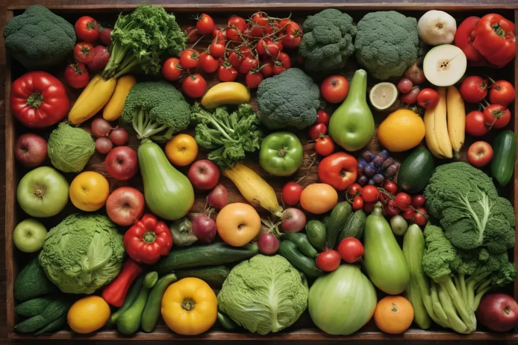 Diccionario de frutas y verduras en orden alfabético