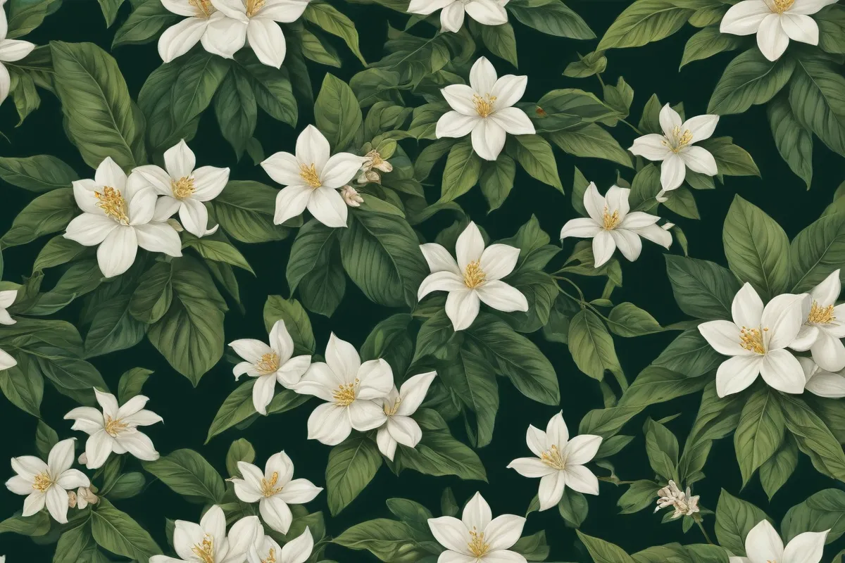 Este mural muestra nombres de jazmín común de Cuba: trompeta dorada disponible en línea