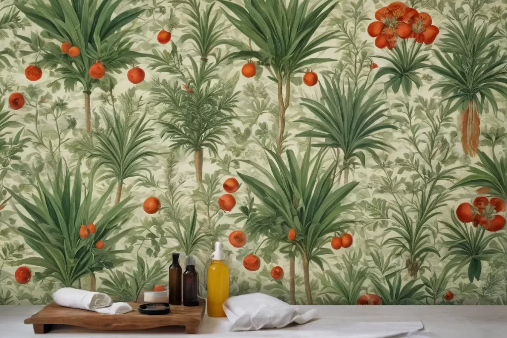Las propiedades medicinales y cosméticas de Pepinos se muestran en el papel de la pared