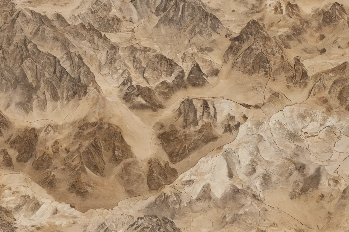 La Mapas de erosión muestra patrones y rocas