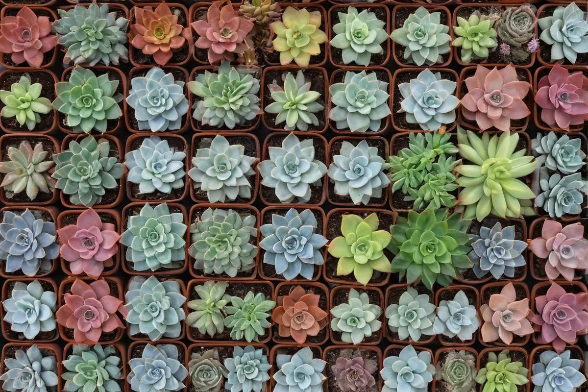 Guía de riego y propagación de plantas suculentas en la pared