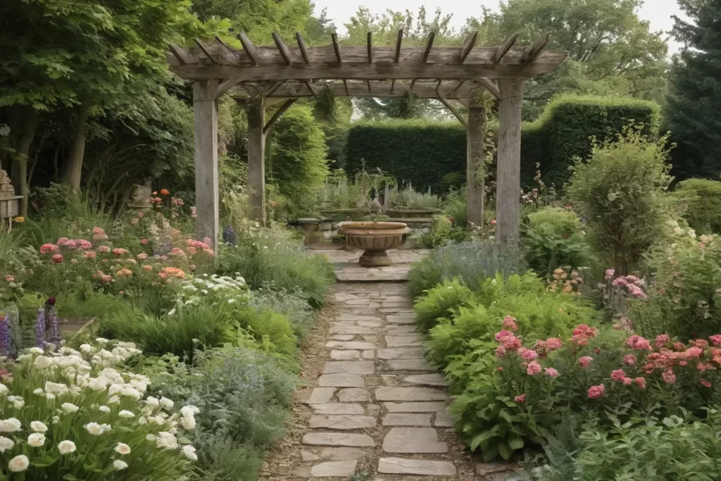 Jardines con diseños florales