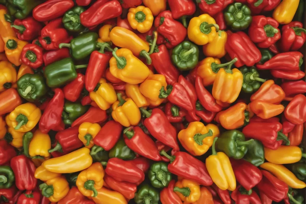 Un mundo vibrante de pimientos da color y sabor