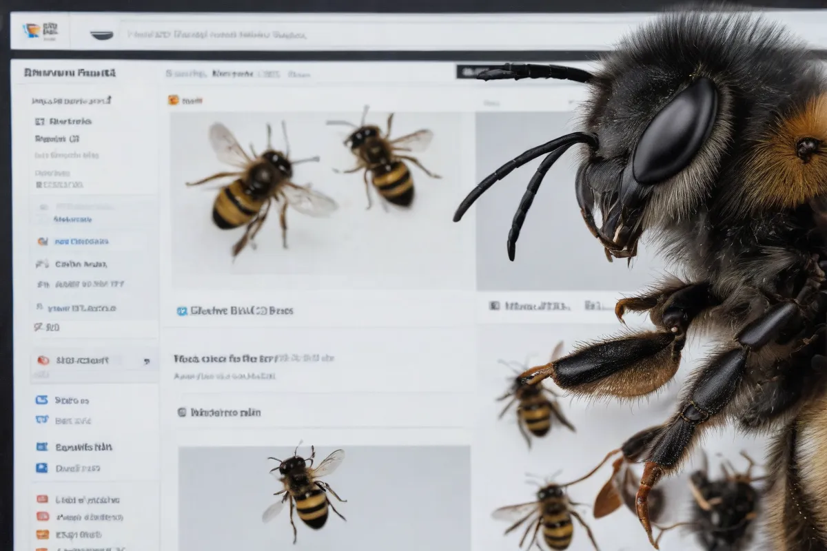Una imagen intrigante de un foro en línea con información secreta sobre la actividad de las abejas negras