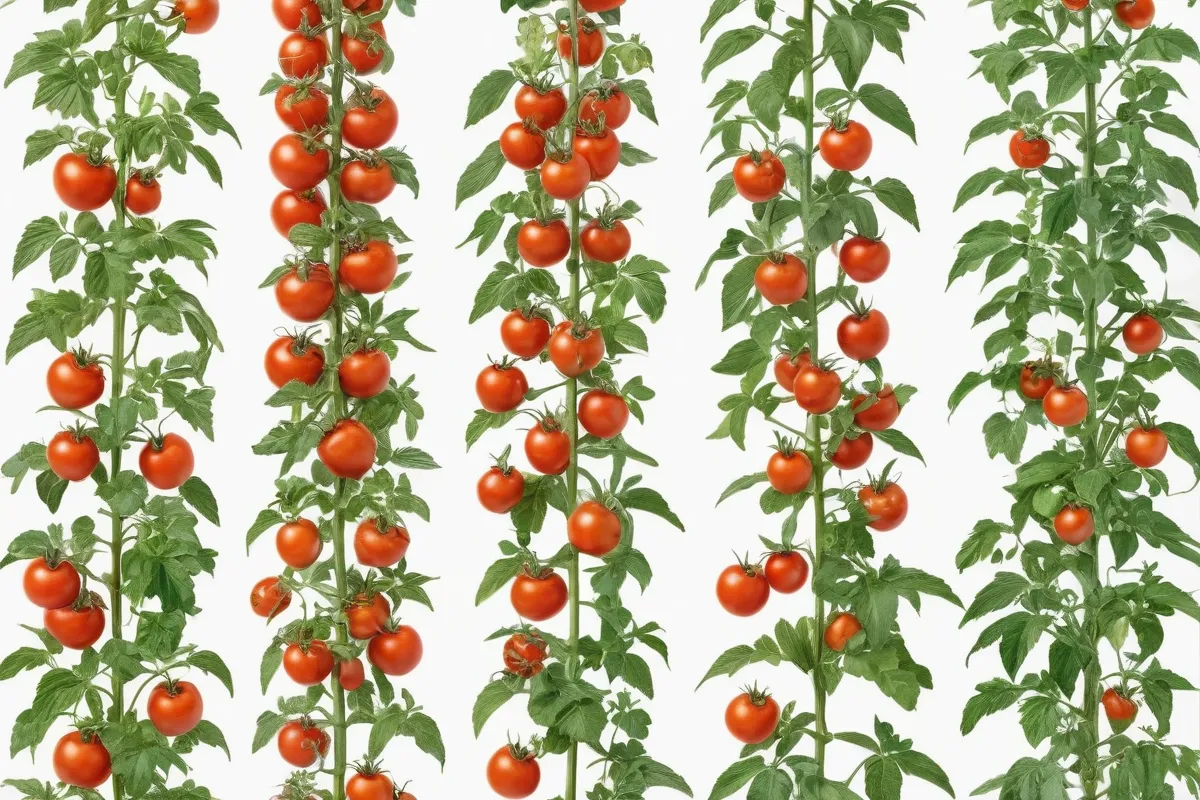 **Infographic de tipos de plantas de tomate con información clave de la plataforma.** **(Shortened version)** **Info gráfico sobre tipos de plantas de tomate con datos claves.** - The image in this sentence is an infographic. A visual format of the information. Let me know if youd like more options!