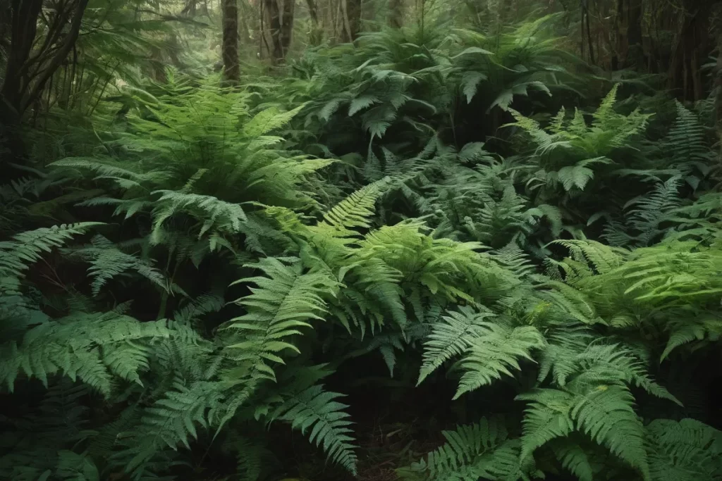 Un universo de helechos; imágenes vintage