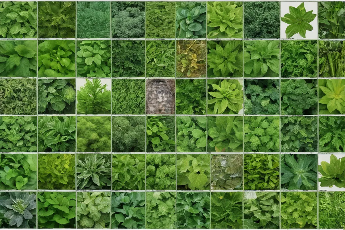 Imágenes interconectadas de naturaleza y agricultura
