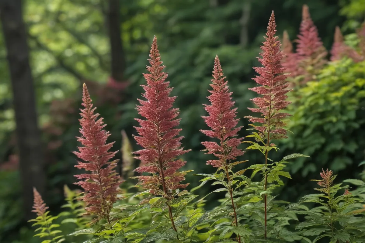 Un tapiz que representa la belleza y las claves del _Astilbe Arendsii_