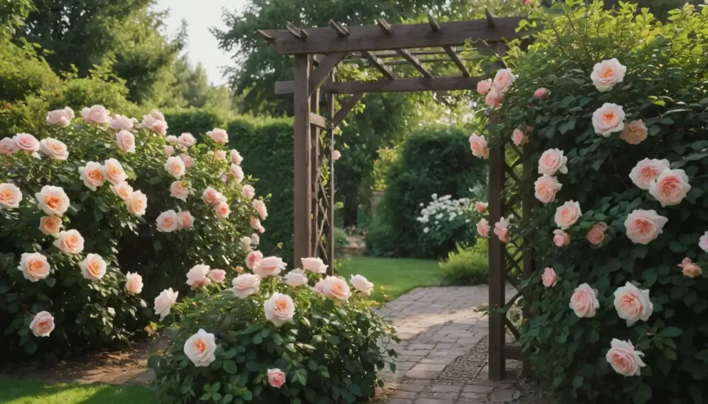 2-3 blooming rose bushes