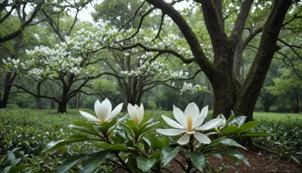 A majestic magnolia tree